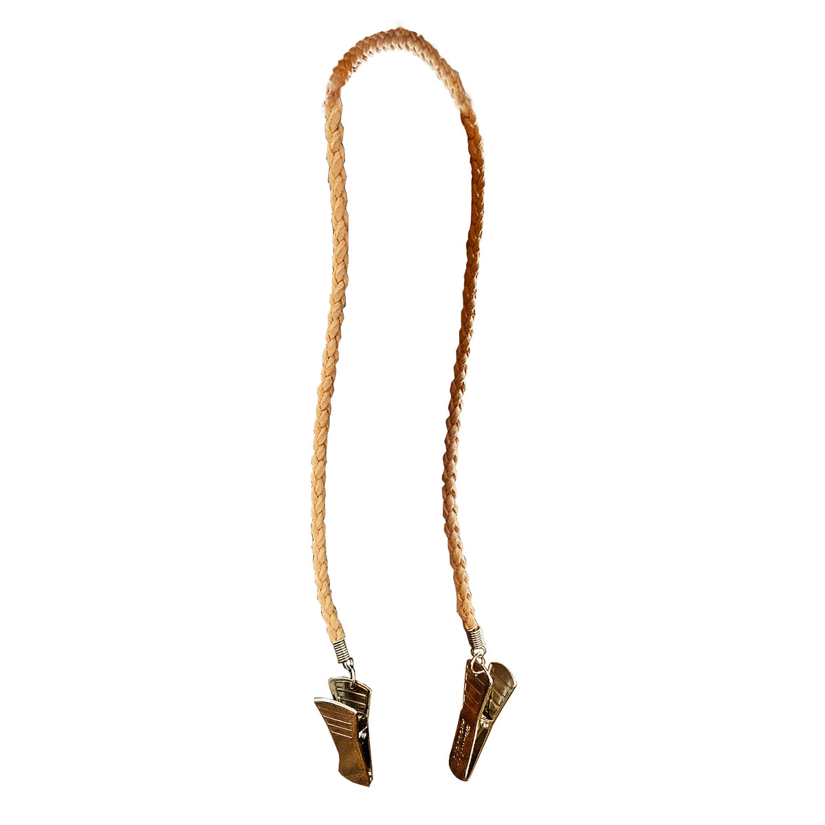 Brown Braid Napkin Clip