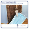 Brown Braid Napkin Clip